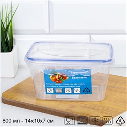 Контейнер Стандарт прямоугольный 800 мл / 90382 /уп 18/108/ ДОП СКИДКА НА КОРОБ 3%