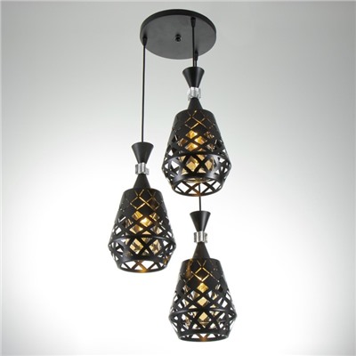 Светильник BayerLux «Ковальце» 3хЕ27 40 Вт черный 33×33×35-120 см