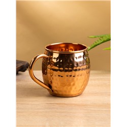 Кружка рельефная, 13×8×9.5 см, медь