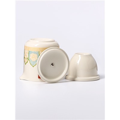 Набор для чайной церемонии ДЖЕКИЧАЙ «Юдзава», 7 предметов, на 4 персоны, чашка 50 мл, чайник 285 мл, керамика, белый