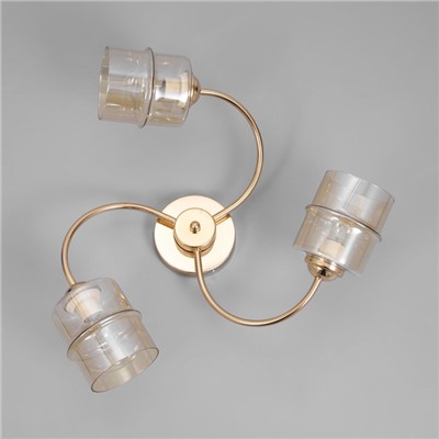 Люстра «Фокс» 3хЕ27 40 Вт золото 50×50×12 см