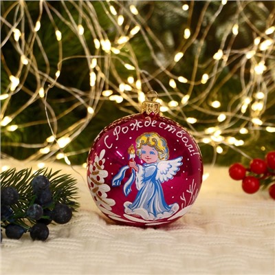 Ёлочный шар «Рождественская сказка» новогодний, d=8.5 см, МИКС
