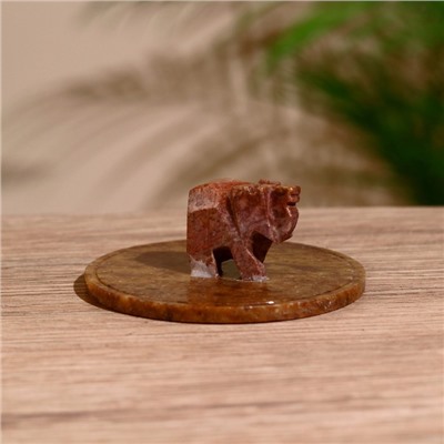 Подставка под благовония «Слоник» мыльный камень, 10 см