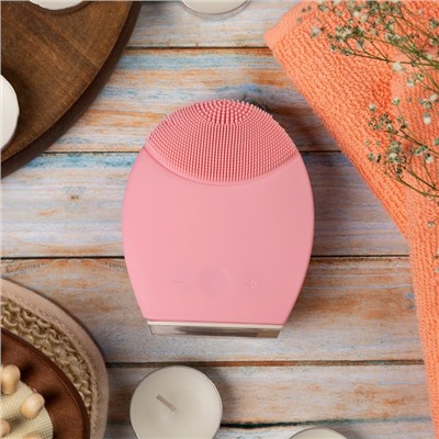 Вибромассажёр для очищения лица Luazon LEM-31, ультразвуковой, от батареек 2хААА