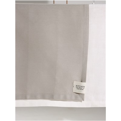 Дорожка на стол Этель Kitchen 40×146 см, светло-серая, 100% хлопок, саржа 250 г/м²