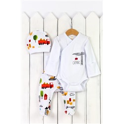 Комплект (Боди+Ползунки+Шапочка) BABY BOOM, 1029641