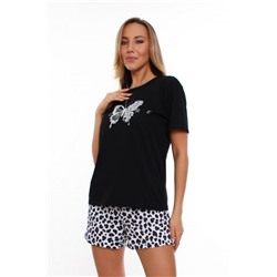 Пижама 15499 (Леопард-черный)