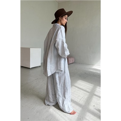 Костюм женский  SET065/04/Белый, голубой