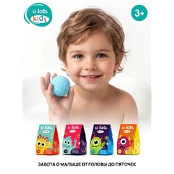 Бомбочка детская для ванны «Монстрики», аромат вишнёвый леденец 40 г, URAL LAB