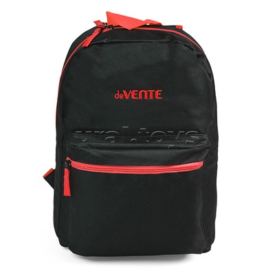 Рюкзак "Black" подростковый 40x29x17 см (14 л) 250 г, 1 отделение на молнии, 1 передний карман, черный с красным