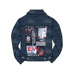 Куртка текстильная джинсовая для мальчиков