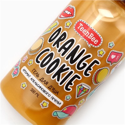 Гель для душа женский, 500 мл, аромат апельсинового печенья, TeenBee