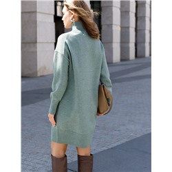 Платье из пряжи с кашемиром