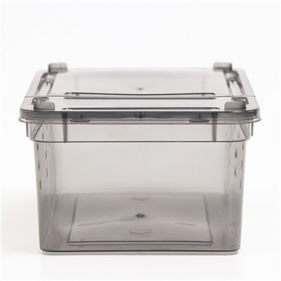 Переноска - отсадник для рептилий, 19×12.5×7.5 см, чёрная