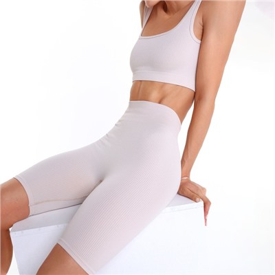 Велосипедки женские, цвет кремовый, размер 44 (M)