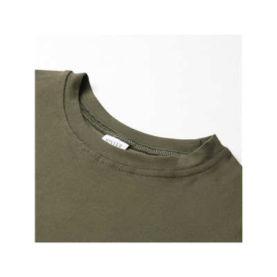 Футболка детская MINAKU: Basic line, цвет хаки, рост 104 см