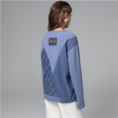 Лонгслив уютный, Стиль вне закона (голубой)