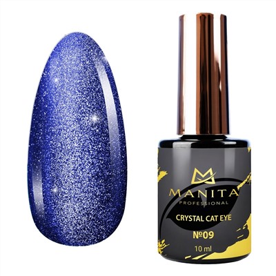 MANITA Гель-лак для ногтей с эффектом кошачьего глаза / Crystal Cat Eye №09, 10 мл