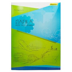 Папка для черчения А3 10л 160 г/м2 1627648 SILWERHOF