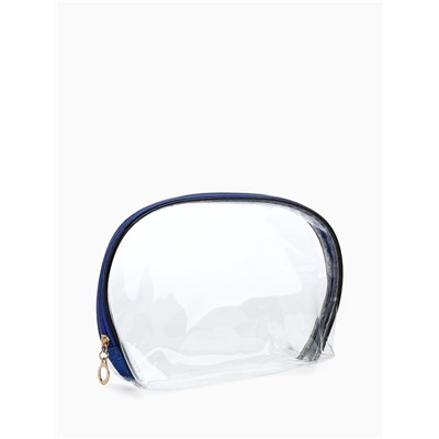 Набор простых косметичек на молниях 3 в 1, синий