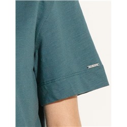 Футболка из фактурного полотна с авторским принтом