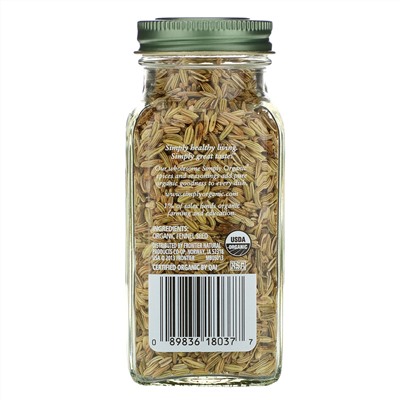 Simply Organic, Семена фенхеля, 1,90 унции (54 г)