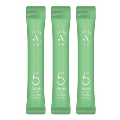 AllMasil Глубокоочищающий шампунь для волос с пробиотиками / 5 Probiotics Scalp Scaling Shampoo Stick Pouch, 20 шт. х 8 мл KRISTALLER, 1110515