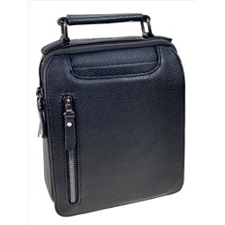 Сумка мужская из натуральной кожи, цвет черный