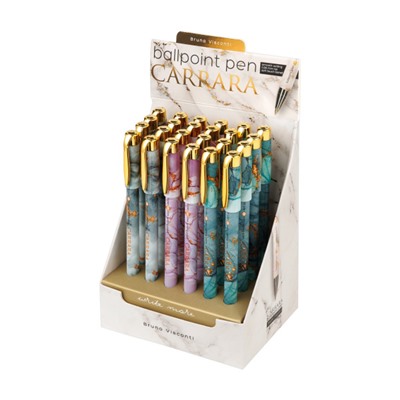 Ручка шариковая 0.38 мм "Carrara. Bright" синяя 20-0204/62 Bruno Visconti