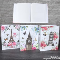 Фотоальбом 200 фото 10х15 Города / 9390 /уп 48/