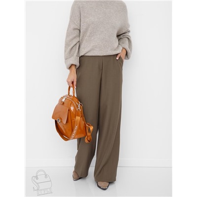 Рюкзак женский кожаный 21023-8 brown Polina&Eiterou