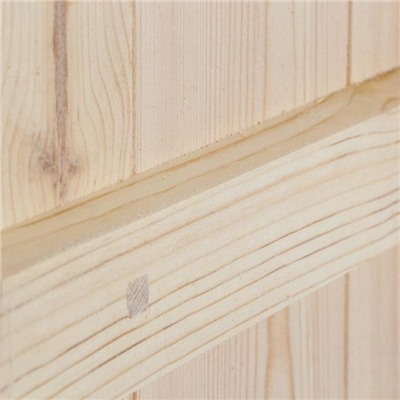 Дверь для бани и сауны, 180×70 см по коробке, сосна, на клиньях, массив, «Добропаровъ»