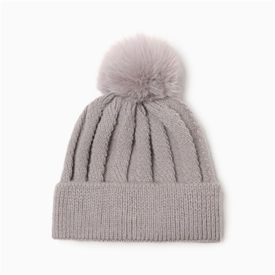 Шапка детская MINAKU, размер 46-48, серая