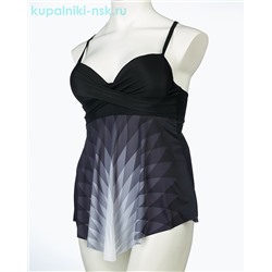 1040 H Купальник раздельный платье (52-60)