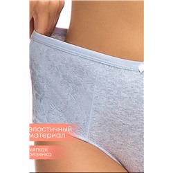 Трусы женские  в рубчик с кружевом по бокам 9120
