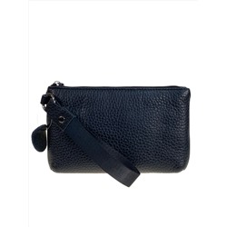 Женский кошелёк  из натуральной кожи, цвет черный