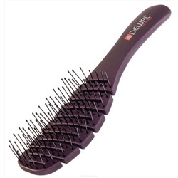 Dewal Щетка для волос туннельная продувная малая / New Flexi BRZ104, коричневый 2964
