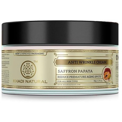 Khadi Natural Крем против Морщин с Шафраном и Папайей 50 г