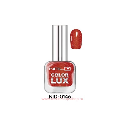 Alvin D`or Лак для ногтей Nail ID Color lux тон 0146 светло-вишневый с блестками 10мл
