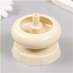 Спиннер для нанизывания бисера пластик 6.3×7 см + игла для бисера