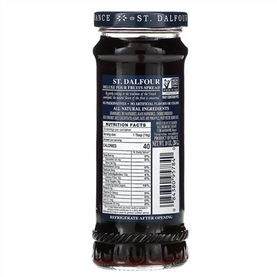 St. Dalfour, Deluxe Four Fruits Spread, 10 oz (284 g)