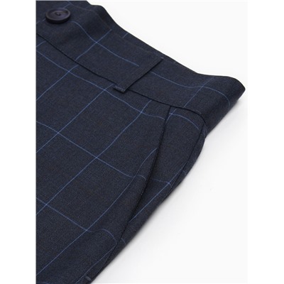 Брюки женские в клетку MINAKU: Classic, синие, размер 48