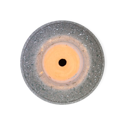 Горшок для цветов «Пряности», 1.6 л, d=15.5 см, h=12.5 см, керамический, с поддоном, серый