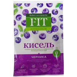Кисель FIT EFFECTUM "Черника" б/р пакет-саше 30г ЭКОПРОДУКТЫ, 1187220