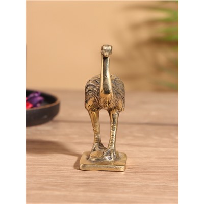 Сувенир «Страус», 7×4×10 см, бронза