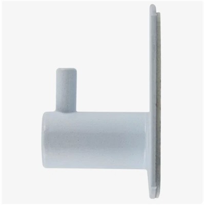 Крючок самоклеящийся металлический белый для кухни, ванной и раковины - 1 шт. / Вешалка для полотенец / Держатель для полотенец и халатов