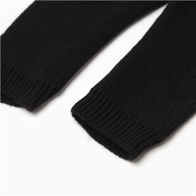 Брюки вязаные детские MINAKU: Knitwear collection, рост 74-80 см, чёрные