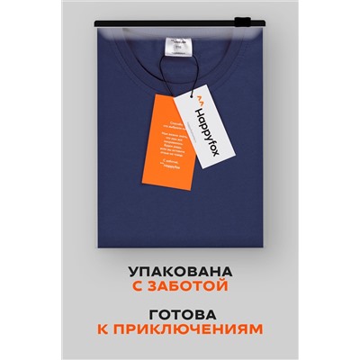 Детская однотонная футболка Happyfox