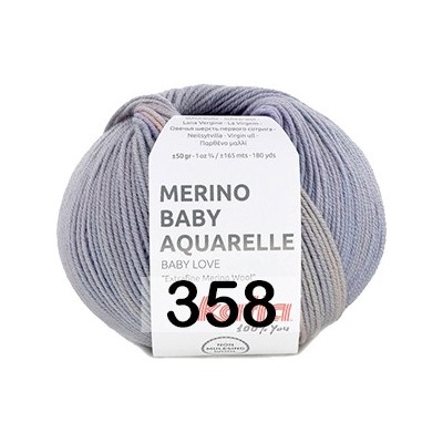 Пряжа Katia MERINO BABY AQUARELLE