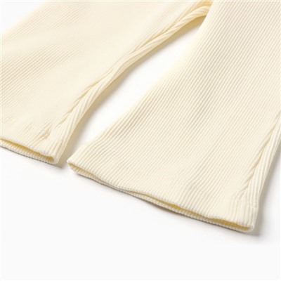 Брюки (клеш) для девочки MINAKU, рост 62-68 см, айвори